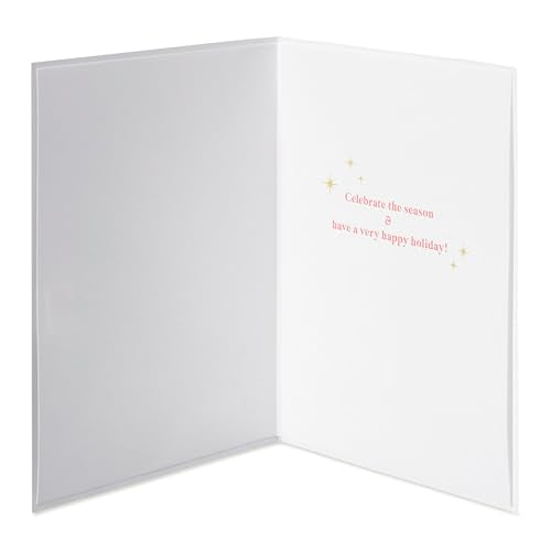 FSC Handmade Merry and Bright Christmas Cards Boxed Set with Envelopes - 8 Count