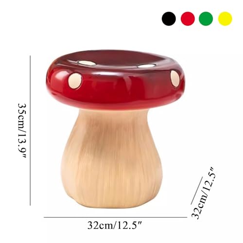 Mushroom Stool Resin Ottoman for Indoor and Outdoor Home Decor