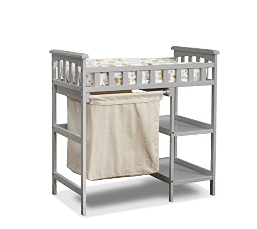 Sorelle Palisades 3-Piece Nursery Set with Convertible Crib & Dresser - Grey