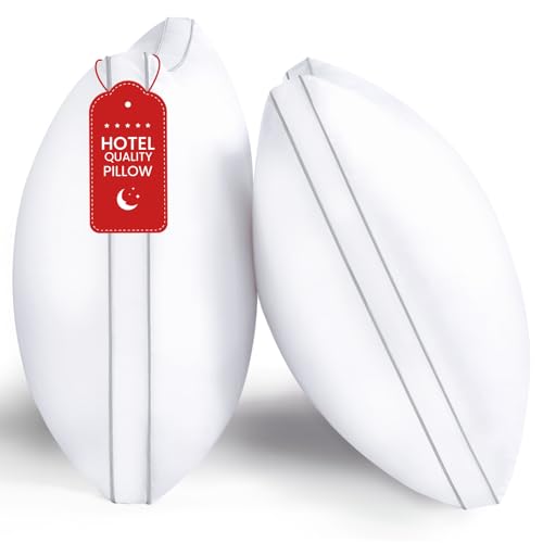 ROUMEA Queen Size Bed Pillows Set of 2 - Soft Down Alternative Hotel Pillows
