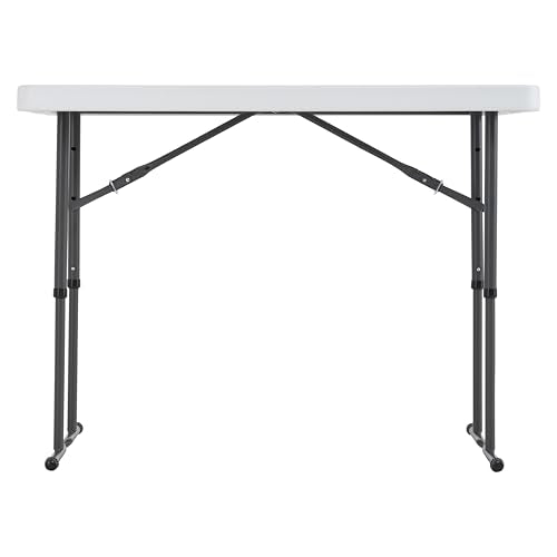 Lifetime 4-Foot Commercial Height Adjustable Folding Utility Table - Table