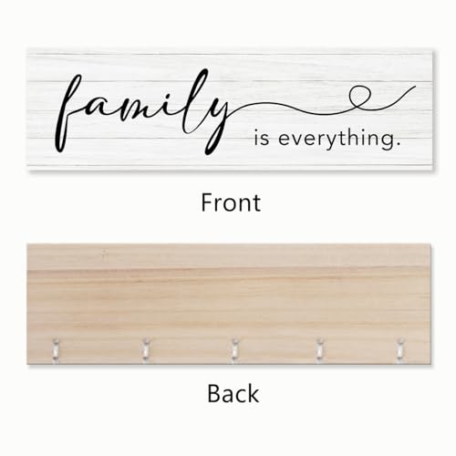 Rustic Farmhouse Hanging Photo Display Board with 16 Clips and Tassels
