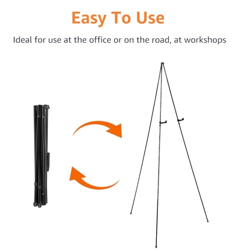 Amazon Basics Adjustable Collapsible Tripod Display Easel for Posters