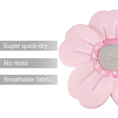 PandaEar Plush Newborn Baby Bath Flower Sink Cushion - Non-Slip Bath Support