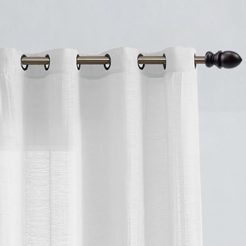 Wooden Curtain Rod Finials, 1.5-Inch Screw-On End Caps, 2-Pack