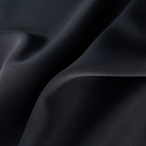Short Blackout Curtains - 24 Inch Tier Curtains for Small Windows, 2 Panels