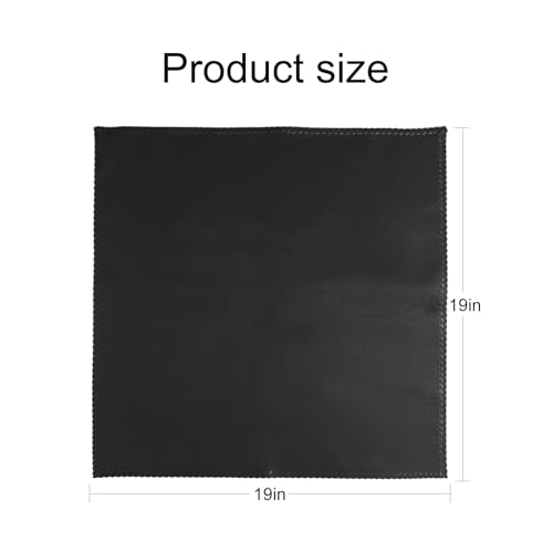 Halloween Black Cloth Napkins Set of 12 - Elegant Polyester Dinner Napkins