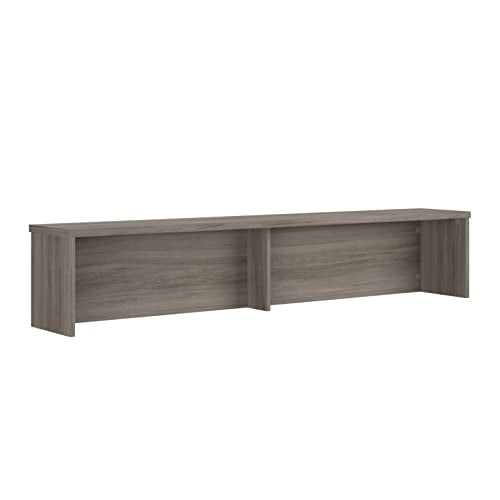 Reception Desk Hutch in Hudson Elm - Durable Engineered Wood Office Counter