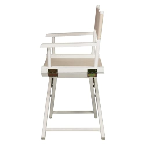 18-Inch Solid Wood Folding Director's Chair with Canvas Seat