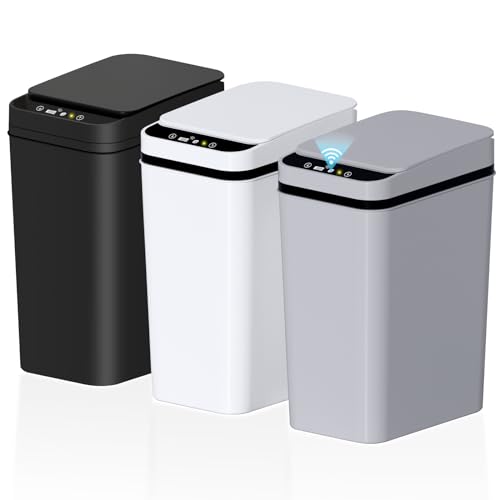 Automatic Motion Sensor Trash Can 2.6 Gallon Slim Touchless Waste Bin
