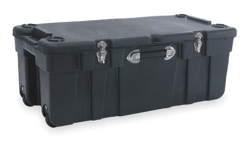 Mobile Storage Trunk with Wheels, 37-Inch Heavy Duty Polypropylene Bin