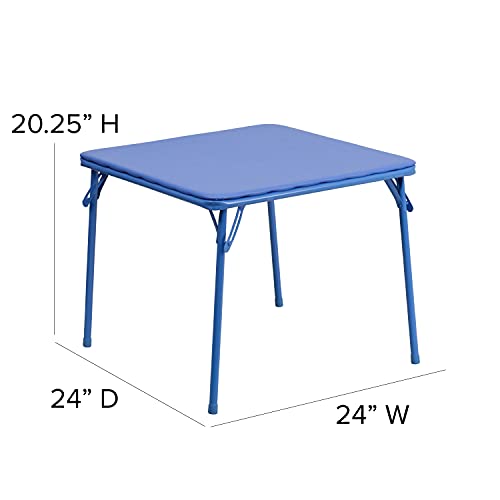 3-Piece Kids Folding Table and Chair Set for Playrooms and Classrooms
