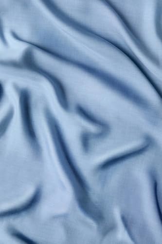 Buffy 100% Eucalyptus Lyocell Duvet Cover King Blue - Silky Soft, Naturally Dyed, Corner Ties
