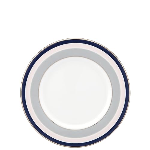 Kate Spade New York Ceramic Saucer - White Bone China, Dishwasher Safe