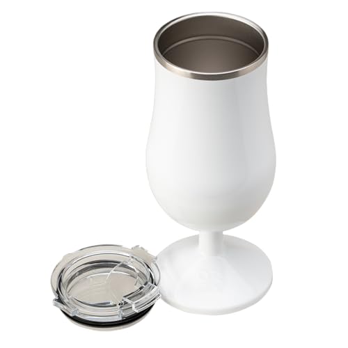 ORCA Poco 17 oz Insulated Stainless Steel Cocktail Glass - Double Walled Lidded Tumbler for Cold Drinks & Wine