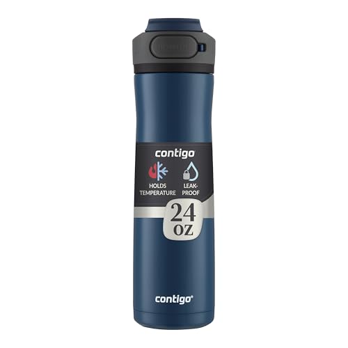 Contigo Cortland Chill Stainless Steel Water Bottle 24oz Blueberry