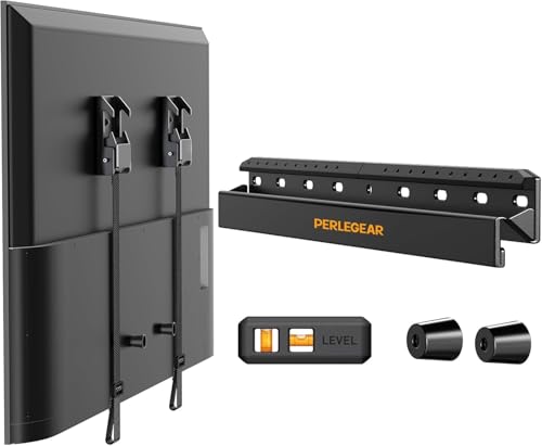 No Drill TV Wall Mount for 24-65 Inch TVs, Low Profile Drywall Bracket