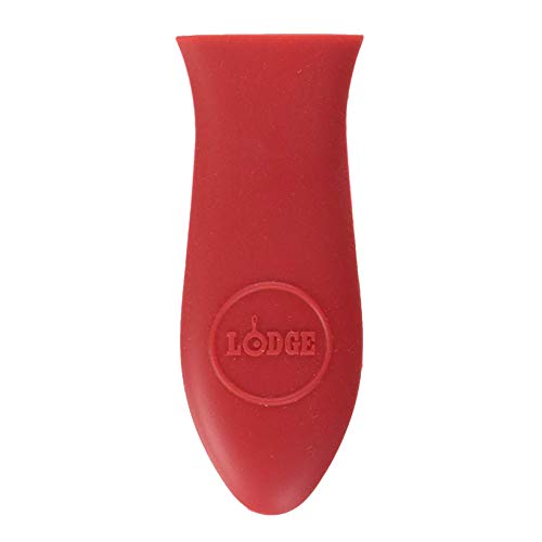 Mini Silicone Hot Handle Holder for Small Cast Iron Skillets, Red