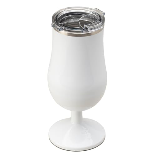 ORCA Poco 17 oz Insulated Stainless Steel Cocktail Glass - Double Walled Lidded Tumbler for Cold Drinks & Wine