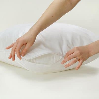 Toddler Travel Pillow Protector, 100% Cotton 300TC Zippered Case