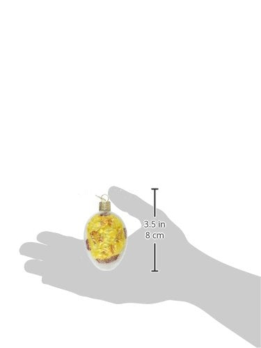 Hand-Blown Glass Deviled Egg Christmas Tree Ornament, 2.75-Inch