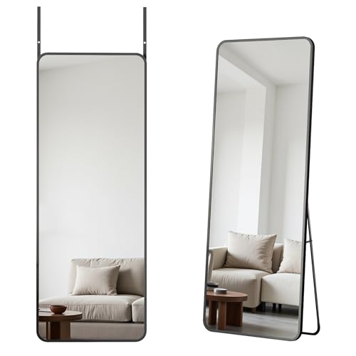 Full Length Over The Door Mirror, 49x14 Inch Wall Mounted Hanging Mirror