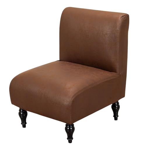 Armless Accent Chair Cover - Stretch Spandex Slipcover Protector