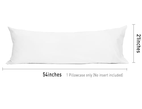 Sunflower 100% Cotton Body Pillowcase 20x54 - Soft Breathable Long Pillow Cover