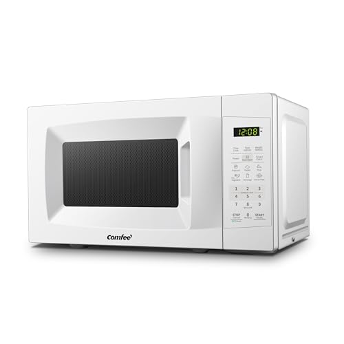 Countertop Microwave Oven 0.7 Cu.Ft 700W Compact - Pearl White