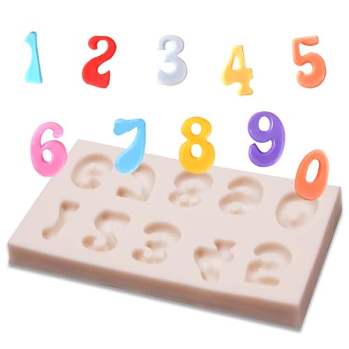 Muyulin 4 Pcs Letter Flag Chocolate Silicone Molds Z217 for Cake Decoration
