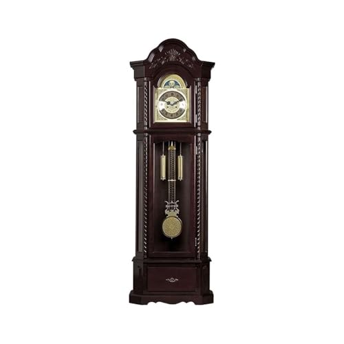 Retro Wooden Grandfather Floor Clock - Classic Quartz Wall & Living Room Decor