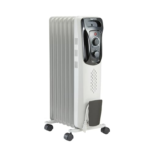 Portable Oil-Filled Radiator Heater 1500W with 7 Fins