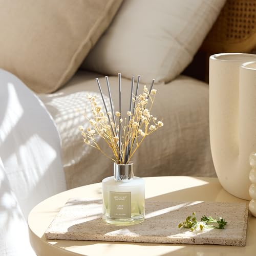 Clean Linen Reed Diffuser Set with 8 Sticks - 3.38 fl oz (100ml) Home Fragrance