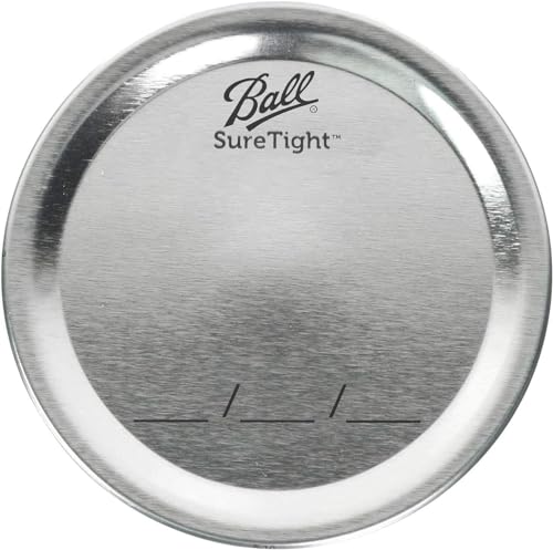 Regular Mouth Mason Jar Lids for Canning & Preserving - 96 Count