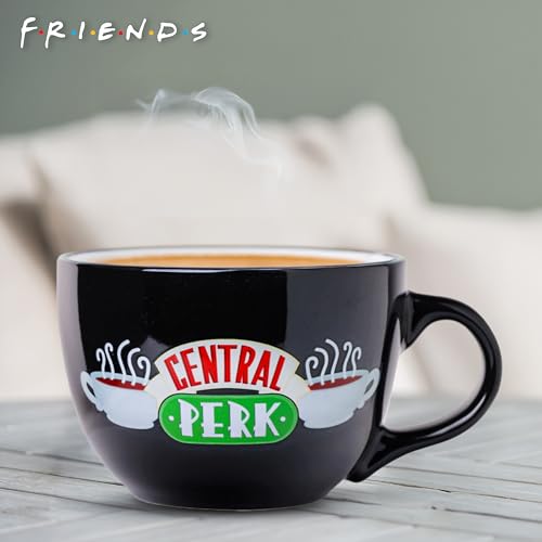 Silver Buffalo Friends Central Perk 24oz Ceramic Mug Pack of 12 - Oversized Coffee Soup