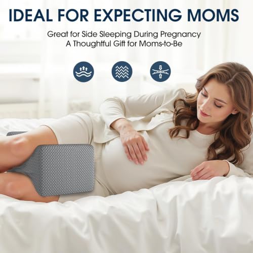 BlissTrends Ergonomic Memory Foam Knee & Leg Pillow for Side Sleepers