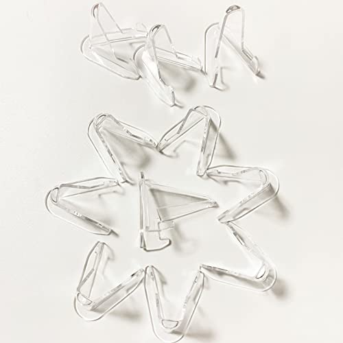 24-Pack Acrylic Display Stands for Trading Cards, Coins, and Collectibles