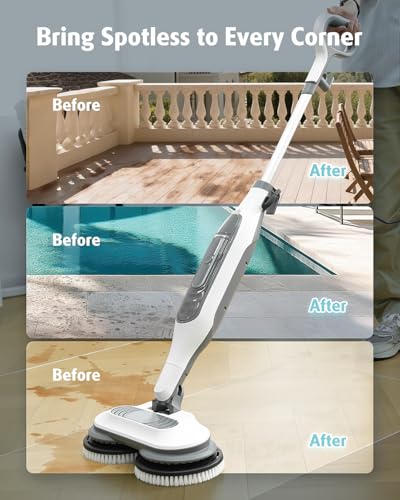 2-Pack Upgraded Steam Mop Brush Pads for Hard Sealed Floors