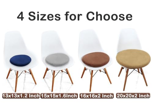 16-Inch Round Memory Foam Seat Cushion, Anti-Slip Soft Chair Pad