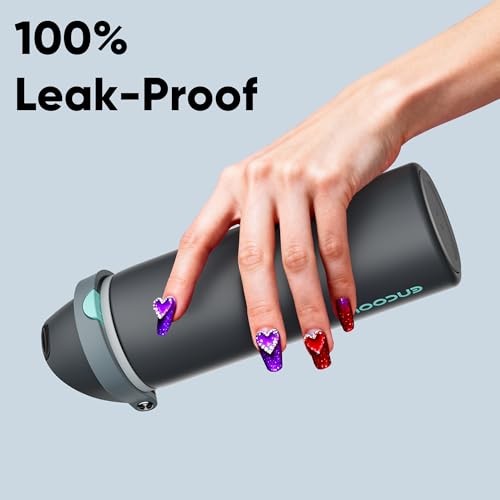 Insulated Stainless Steel Water Bottle with Straw and Lid 24 oz