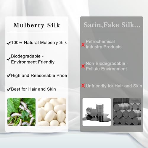 ZIMASILK 100% Pure Mulberry Silk Pillowcase for Hair & Skin - Queen