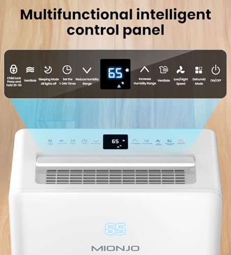 Large Capacity Dehumidifier for Basement and Home with Drain Hose