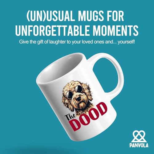 Panvola The Dood Goldendoodle Mug 11oz White – Ceramic Coffee Cup Gift