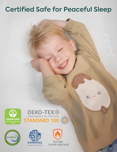 Dual-Sided Crib & Toddler Bed Mattress - Breathable Memory Foam 52" x 27.5"