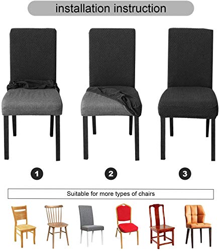Waterproof Dining Chair Covers Set of 4 | Removable & Machine Washable