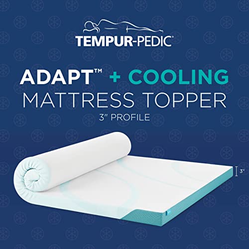 Tempur-Pedic TEMPUR-Adapt + Cooling 3-Inch King Memory Foam Mattress Topper