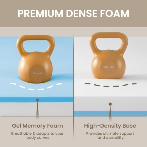 3-Inch Firm Mattress Topper Queen – High Density Memory Foam for Back Pain Relief