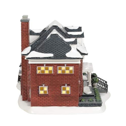 Snow Village Home Alone The McCallister House Lit Ceramic Building, 7.25"