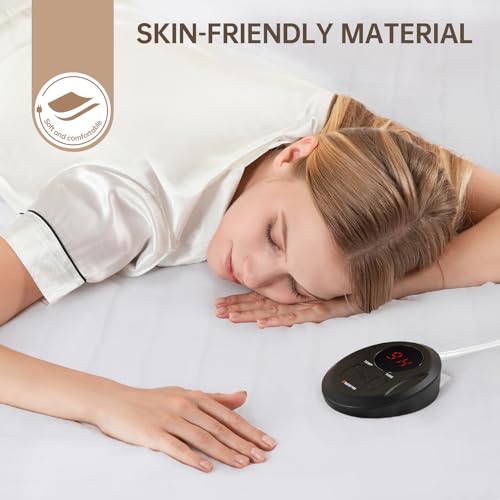 Electric Heated Mattress Pad Mini Twin, 31" x 55", 9 Heat Settings