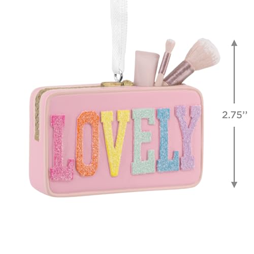 Hallmark Makeup Bag Christmas Ornament – Lovely Pink Pouch Holiday Gift